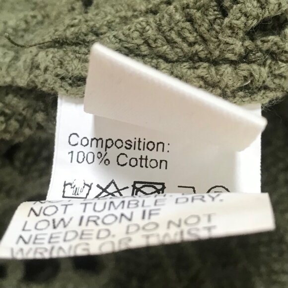 Womens Green Granola Girl Beachy Coastal Chic Crochet Knit Cropped Tank Top /OS - Picture 7 of 7